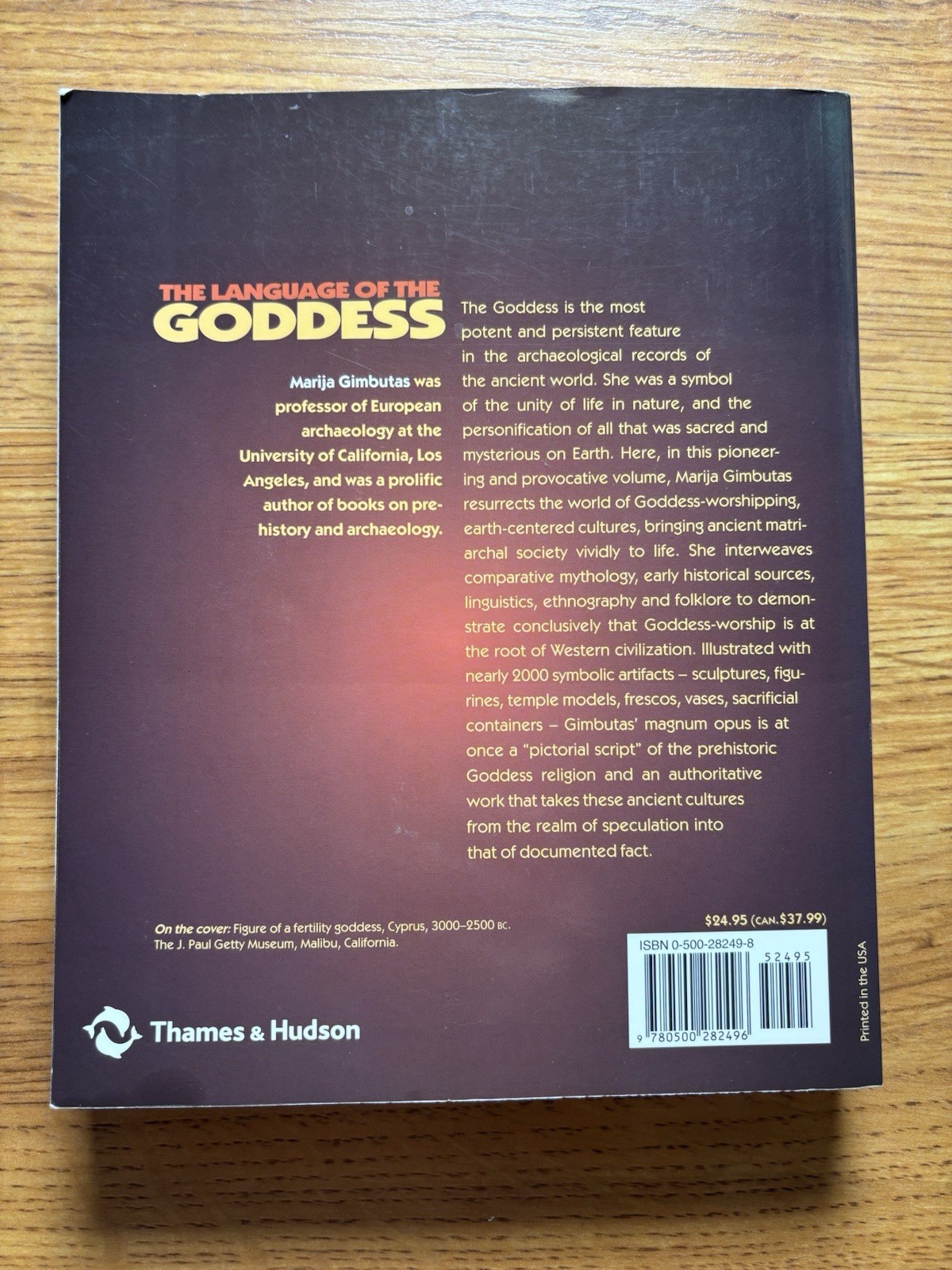 The Language of the Goddess [Paperback] Gimbutas, Marija and Campbell, Joseph