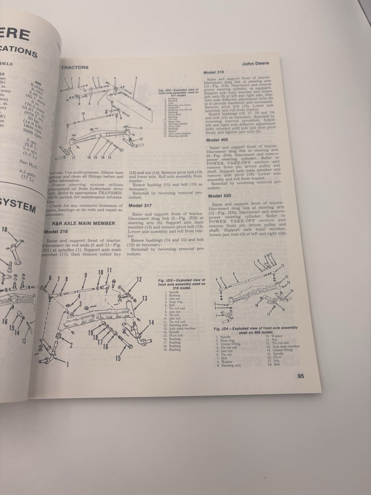 COMPACT TRACTOR SERVICE MANUAL TECHNICAL PUBLICATIONS BOOK VTG RARE