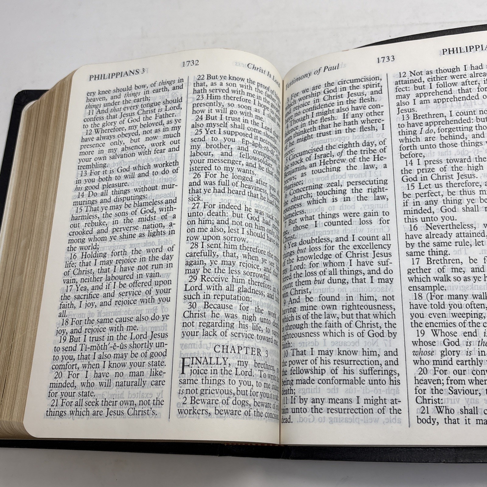 1973 NEW Regency Holy Bible KJV Giant Print Red Letter Edition Black CLEAN