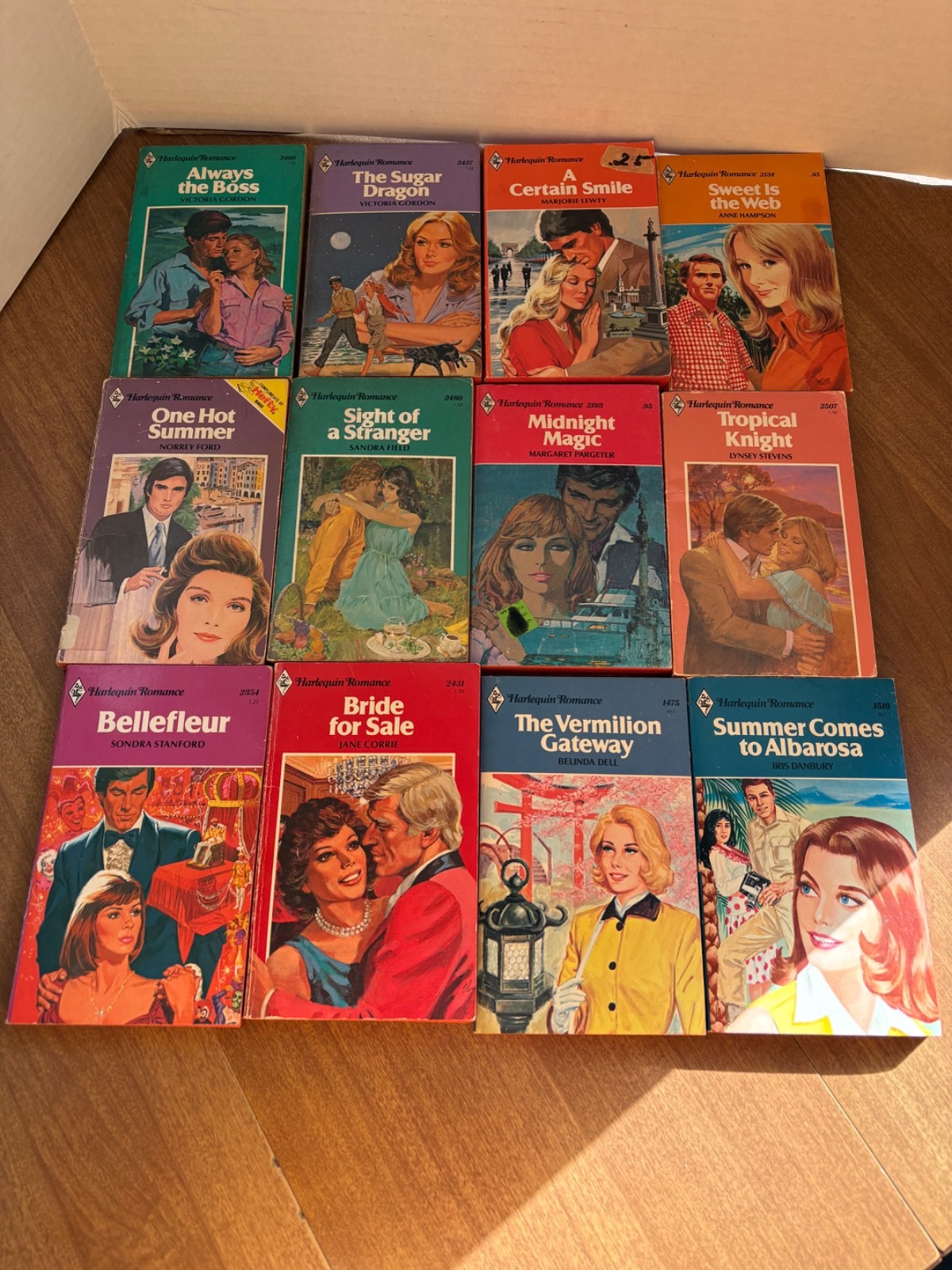 Vintage Harlequin Romance Paperback Lot of 12 (See Photos for Titles)