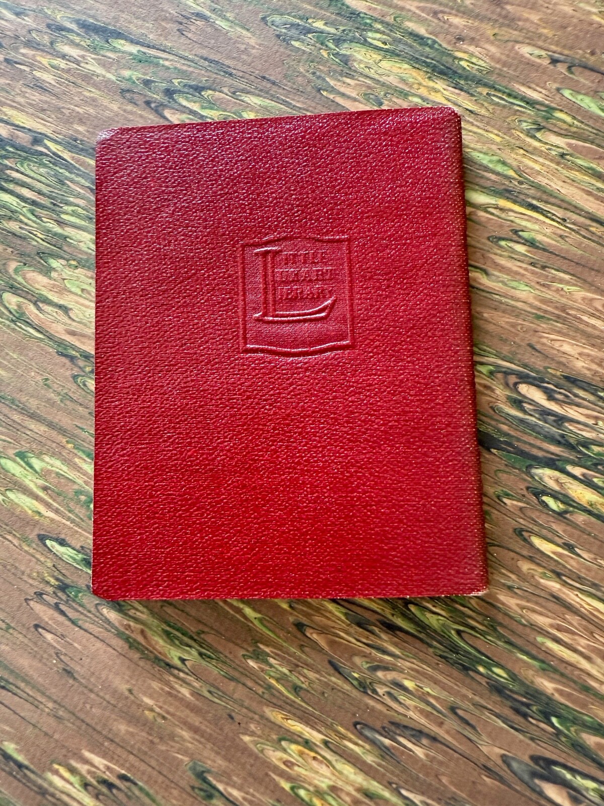 Antique Red Little Leather Small Book Will Of The Mill Stevenson Classic NY