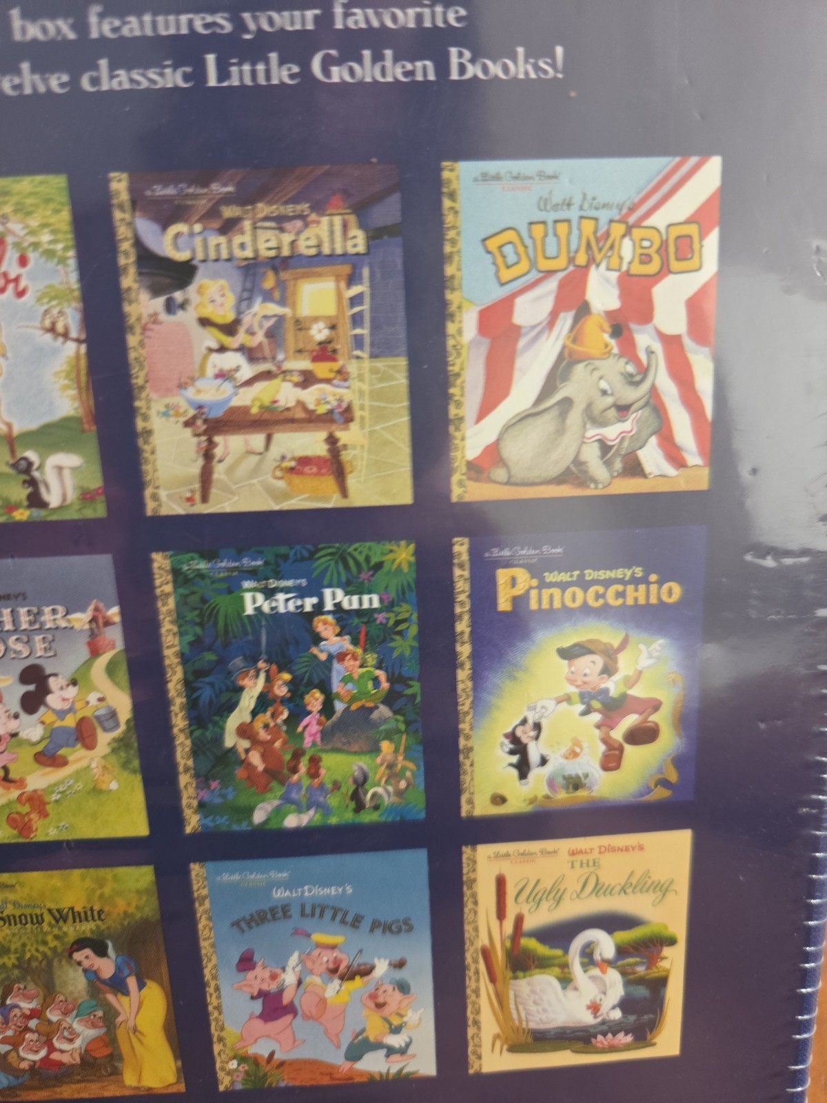 Disney Classic 12 Little Golden Picture Books Box Set, Hardcover NEW Sealed