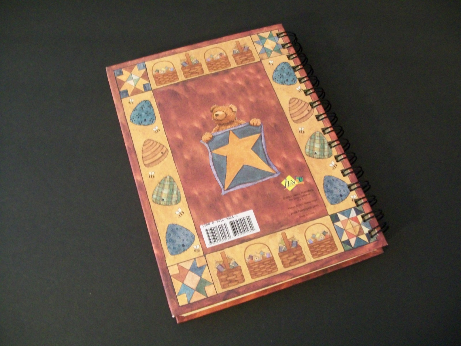 A Quilter’s Journal Hardcover Wire Bound Record Keeping Book 2001