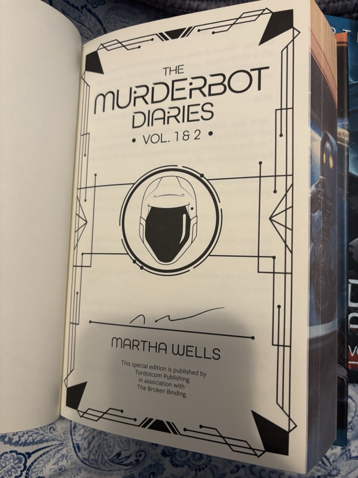 Murderbot Diairies by Martha Wells – Broken Binding Edition- Signed
