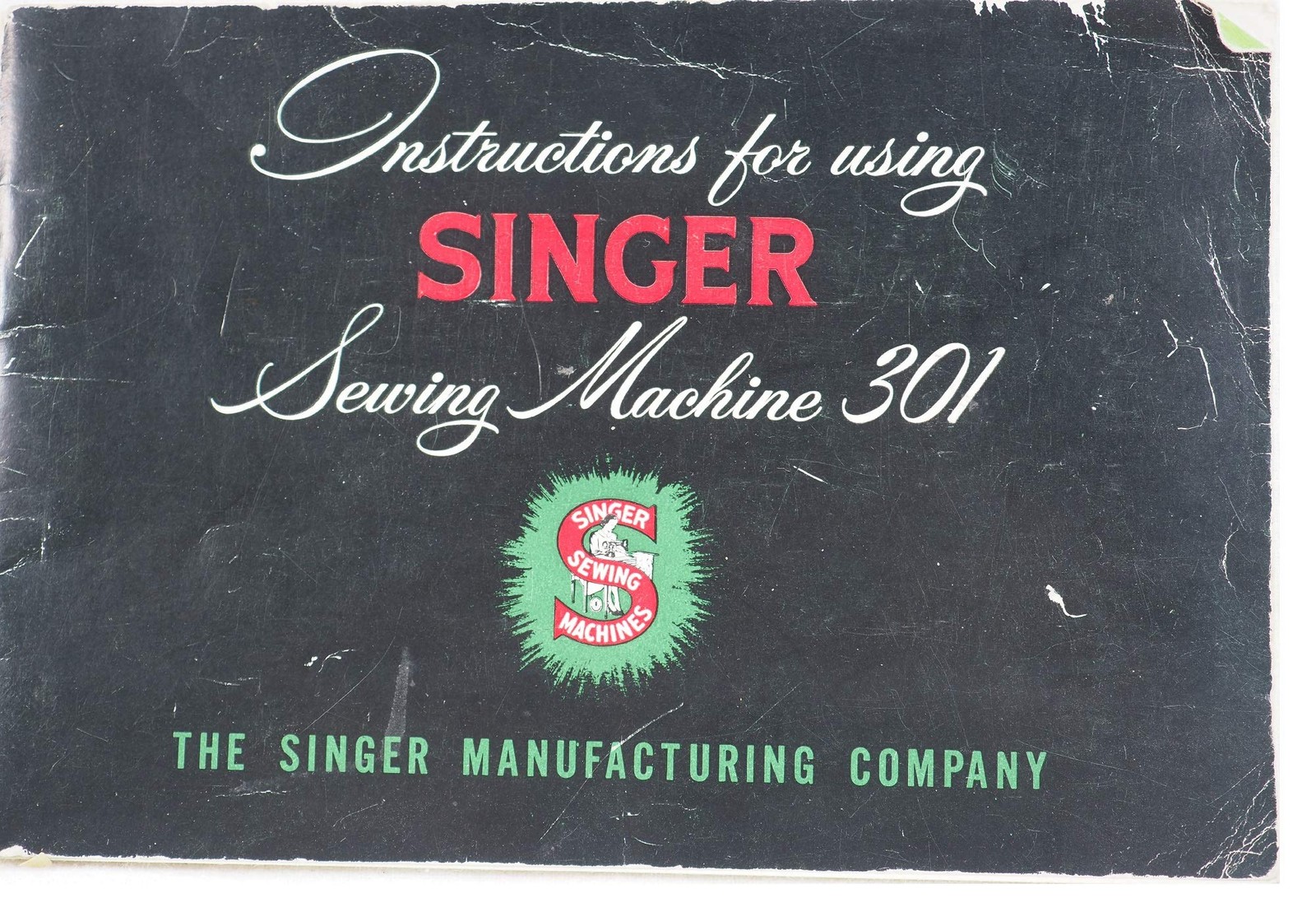 Instructions for using Singer Sewing machine 301 Manual