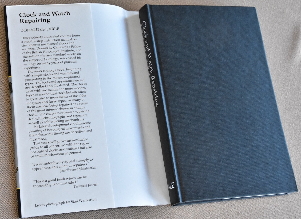 Clock and Watch Repairing- 2nd Edition – 1991 – Like New – Don DeCarle