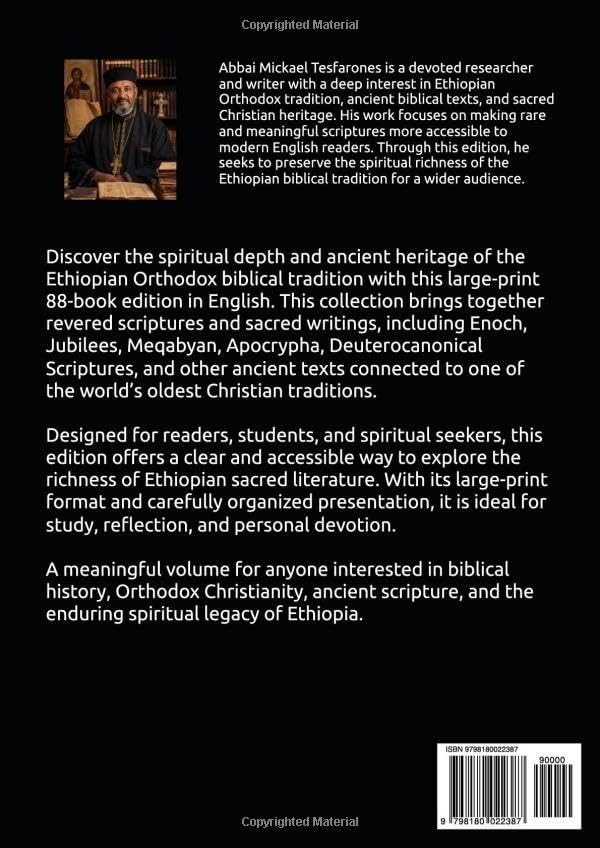 The True Ethiopian Orthodox Bible in English: Large-Print Complete 88-Book Editi