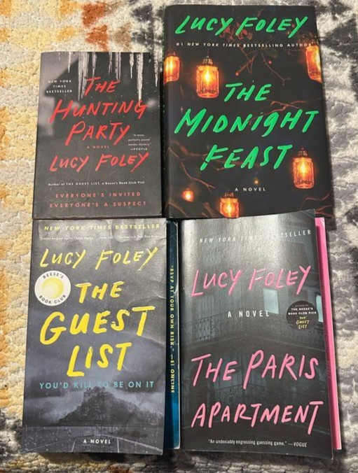 Lot Of 4 Lucy Foley Novels The Midnight Feast The Hunting Party The Paris Apt ++