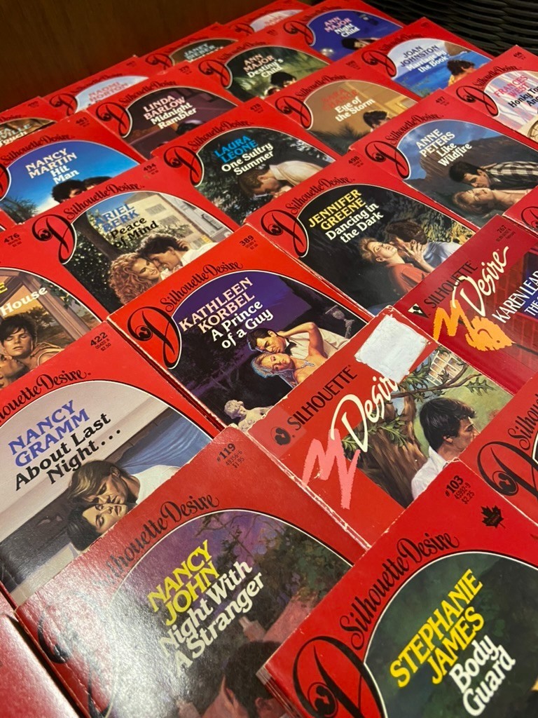Lot of 33 Silhouette Desire Romance Novels Paperback Books 1980 Various Authors