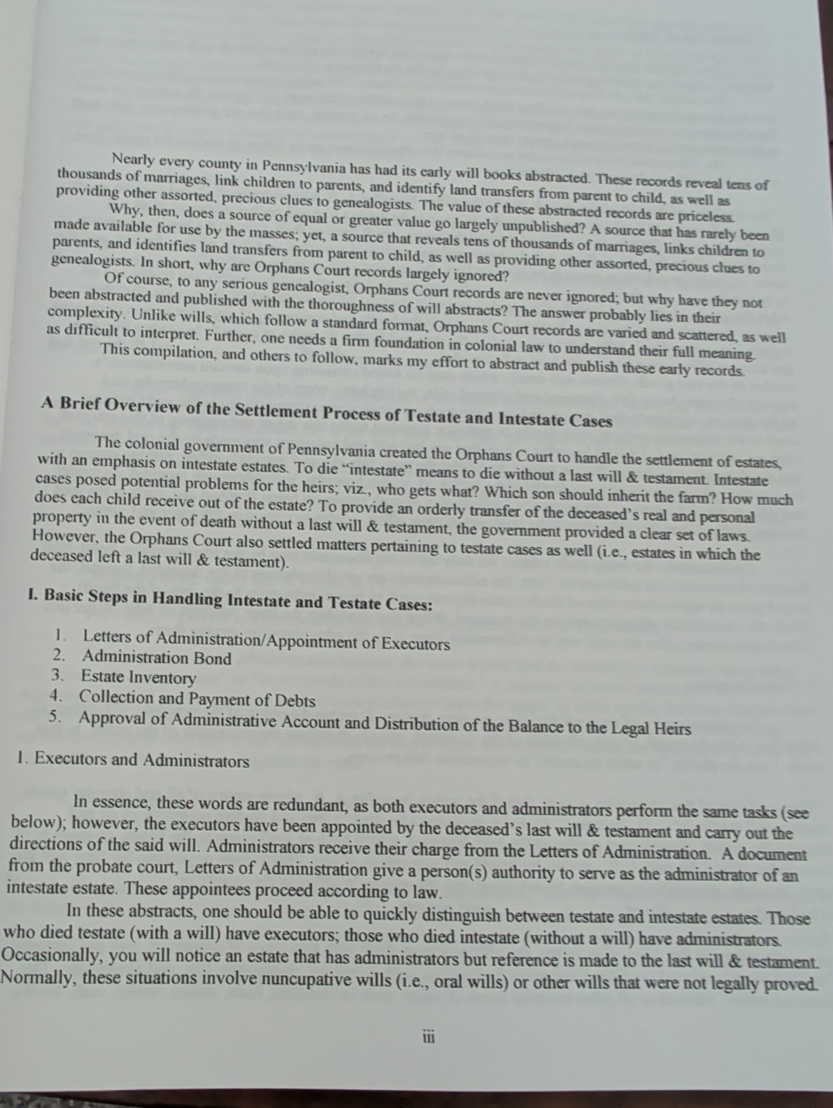 Abstracts Of Lancaster County PA Orphan Court Records 1768-1782 Edward N Wevodau