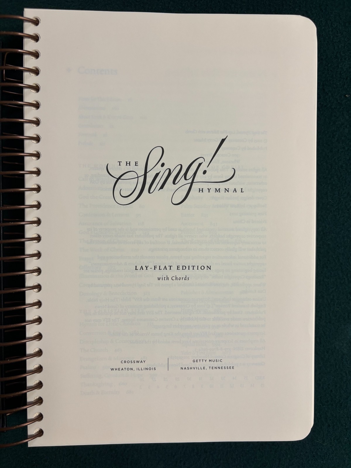 The Sing! Hymnal, Lay-Flat Edition with Chords Spiral bound by Getty, Keith