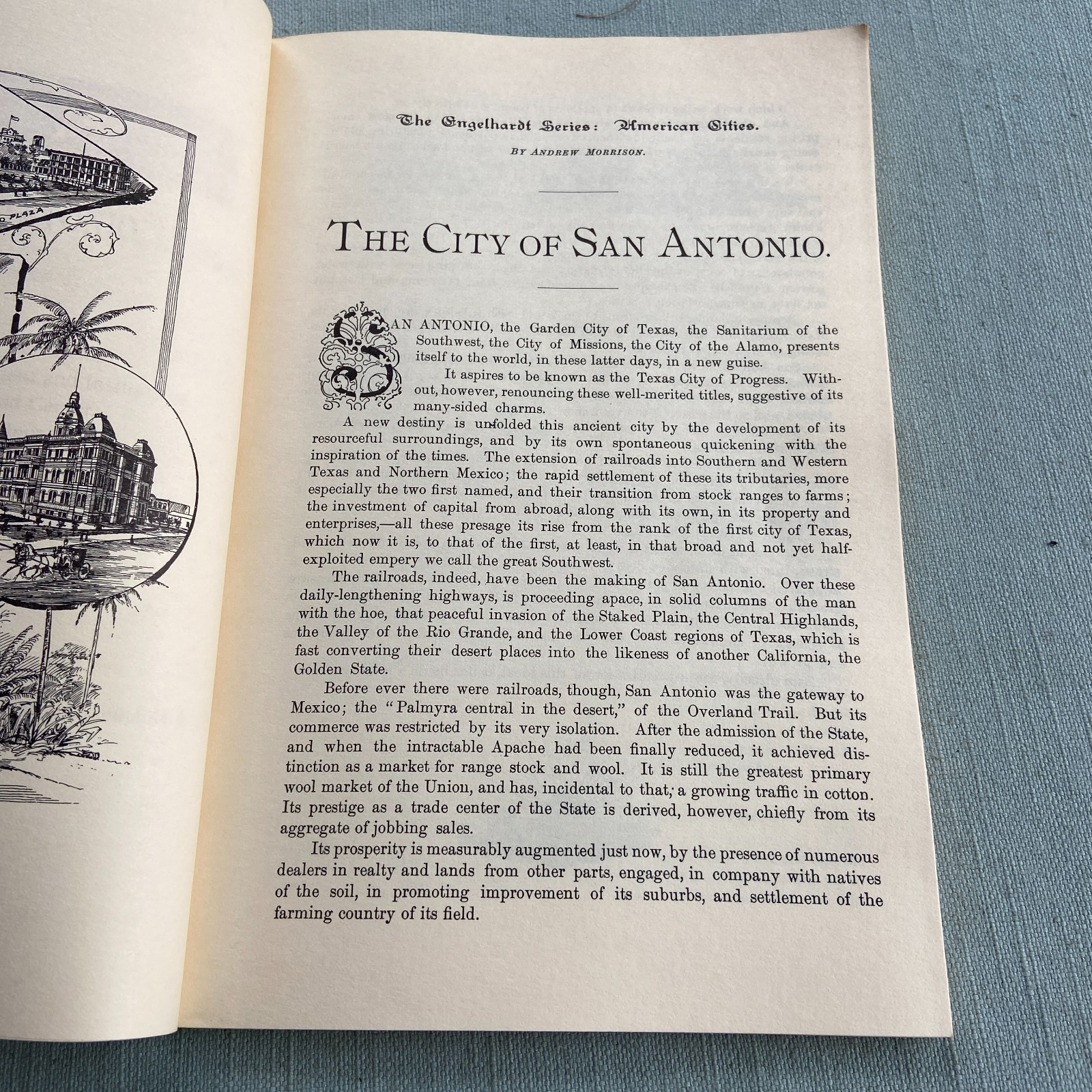 City of San Antonio Texas Andrew Morrison George Engelhardt Publisher Book 1977