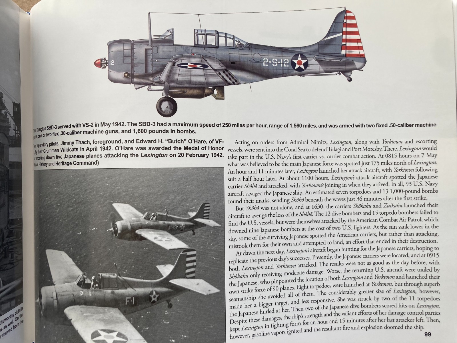 WWII USN Navy USS LEXINGTON CV-2 Aircraft Carrier Pacific Squadron at Sea Signal