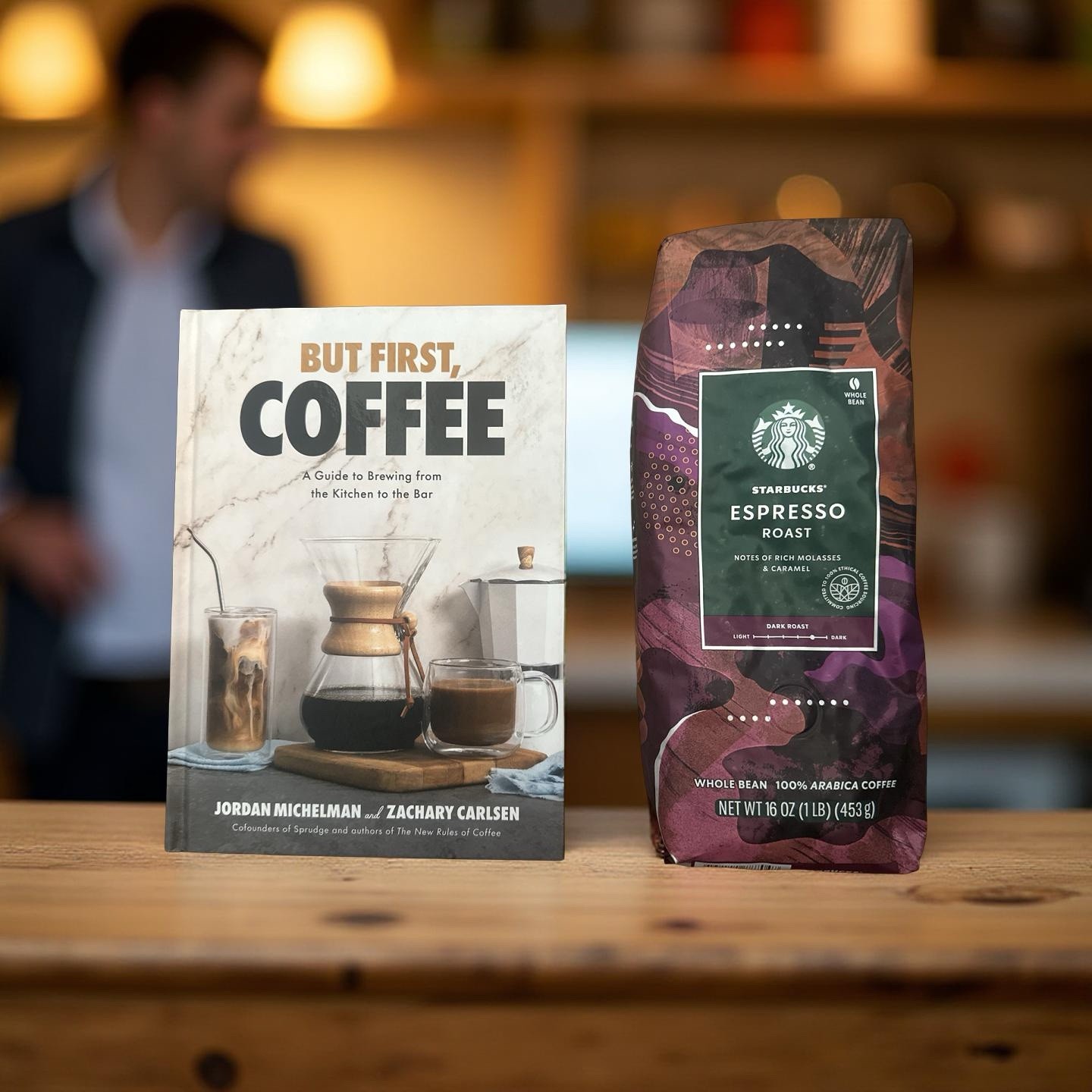 But First,Coffee:Guide to Brewing from the Kitchen to the Bar+16 Oz Coffee Beans