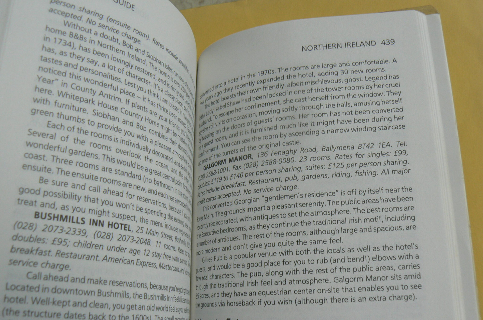 Open Road Tourist Guide 2003, IRELAND GUIDE 4th Ed. 480-pages