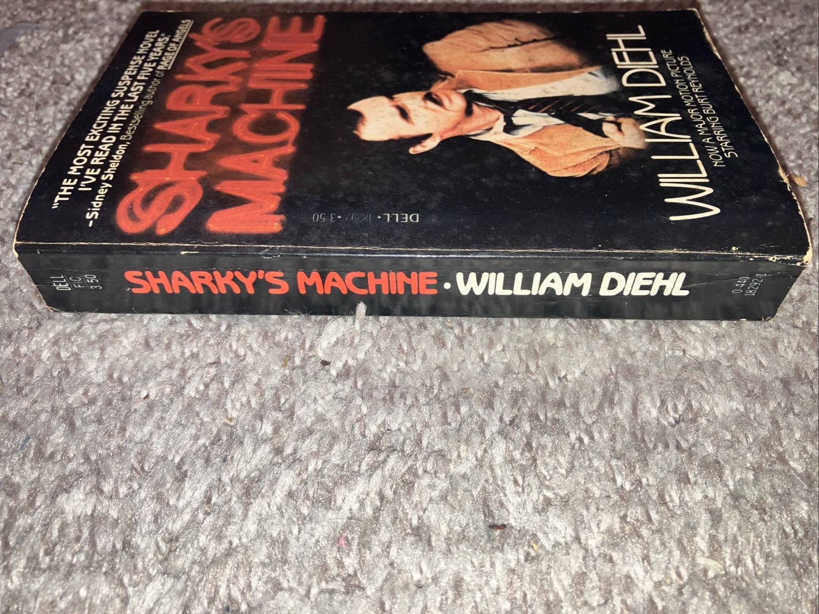 SHARKY’S MACHINE paperback book 1981 WILLIAM DIEHL Movie Tie-In BURT REYNOLDS