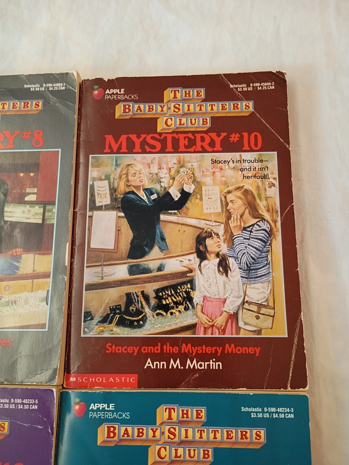 Vintage 1990s The Baby-Sitters Club Mystery Books Lot of 6 Paperbacks
