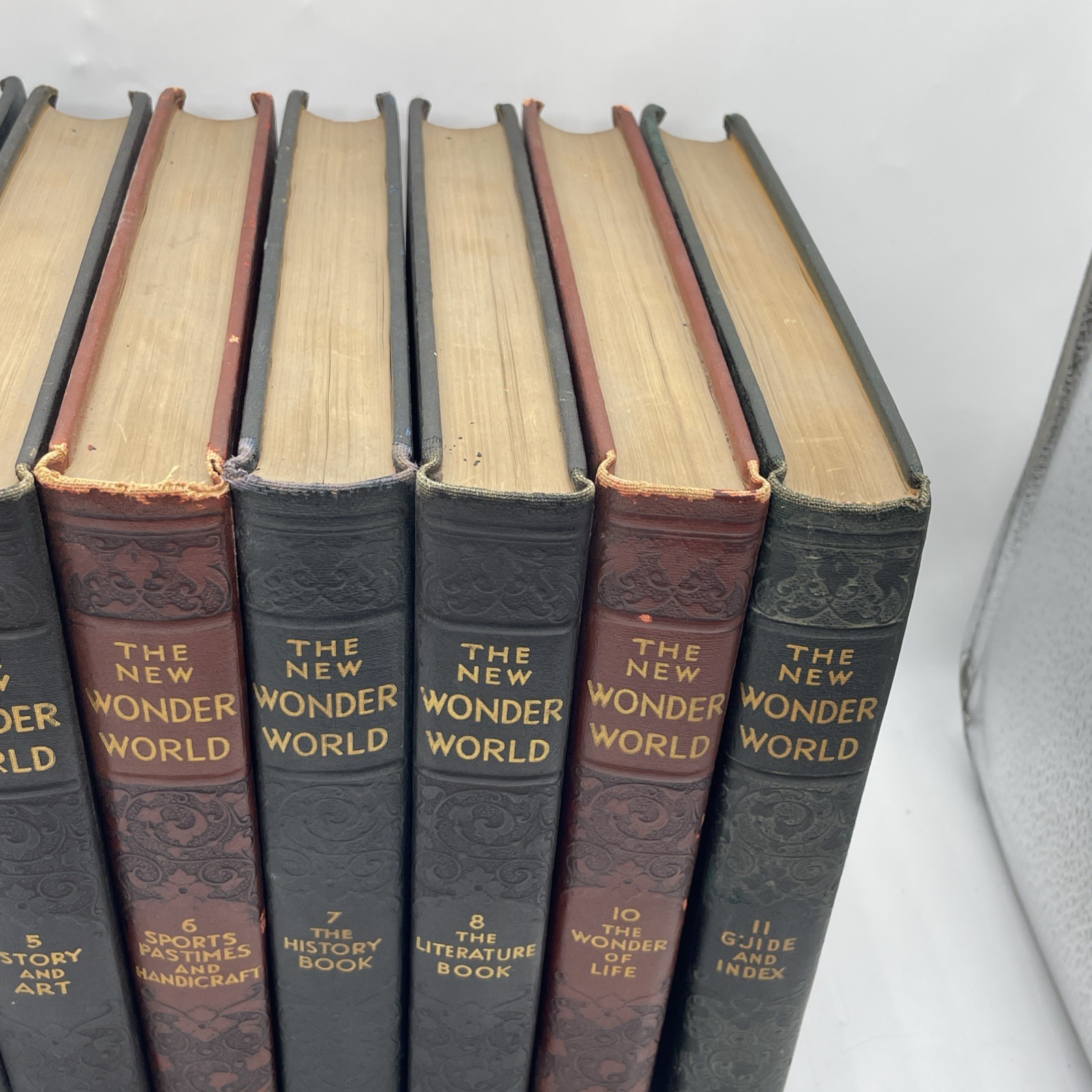 The New Wonder World Vol. 1-8 10&11 Set Geo. L. Shuman & Company Books