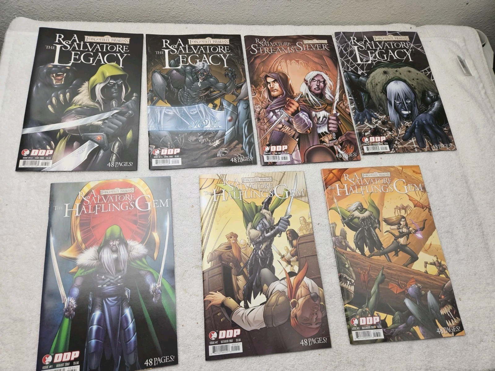 D&D FORGOTTEN REALMS R.A. SALVATORE’S LOT OF 7 LEGACY, HALFLINGS GEM, STREAM