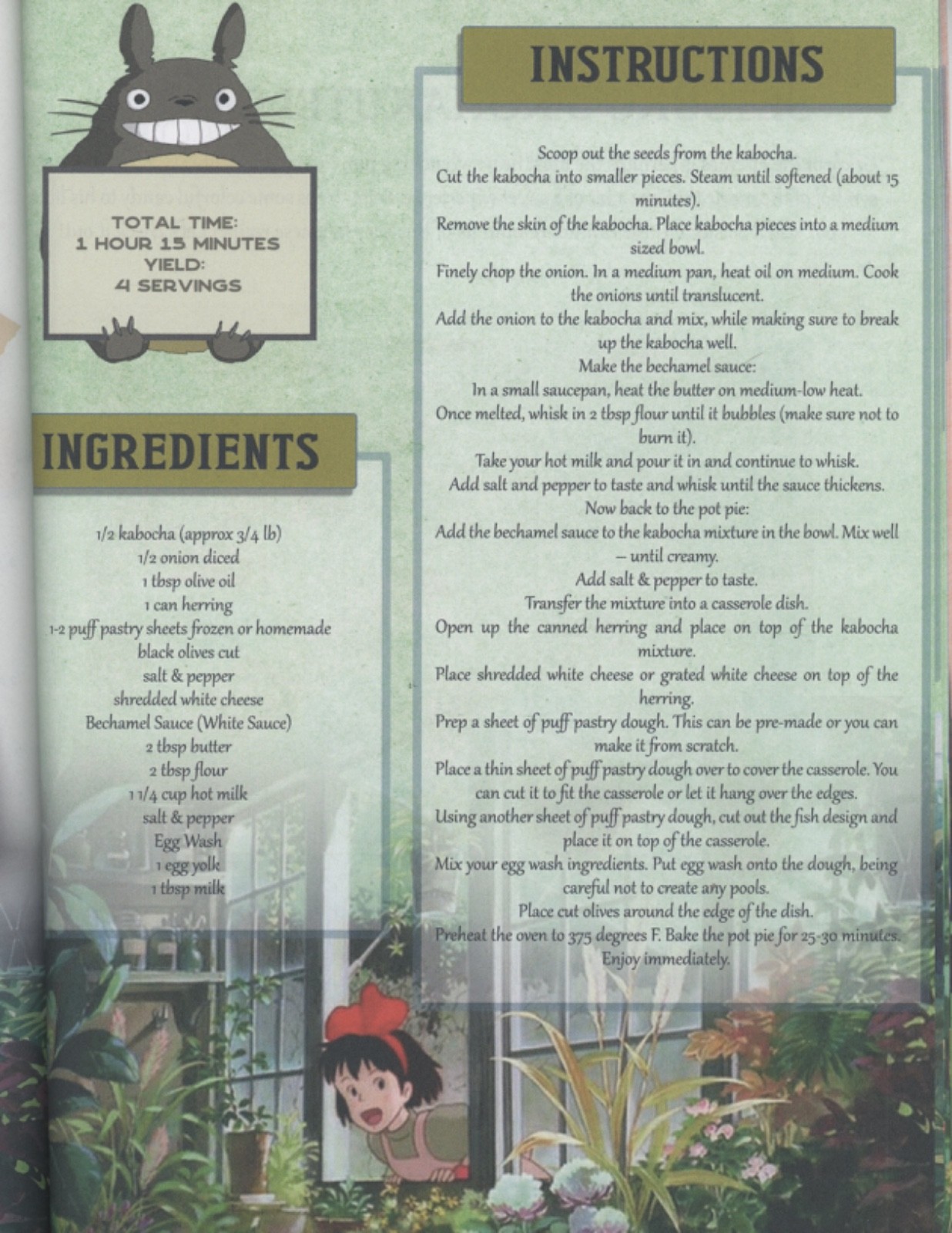 Anime Studio Ghibli COOKBOOK Japanese Animation Studio Tokyo Mila Brady