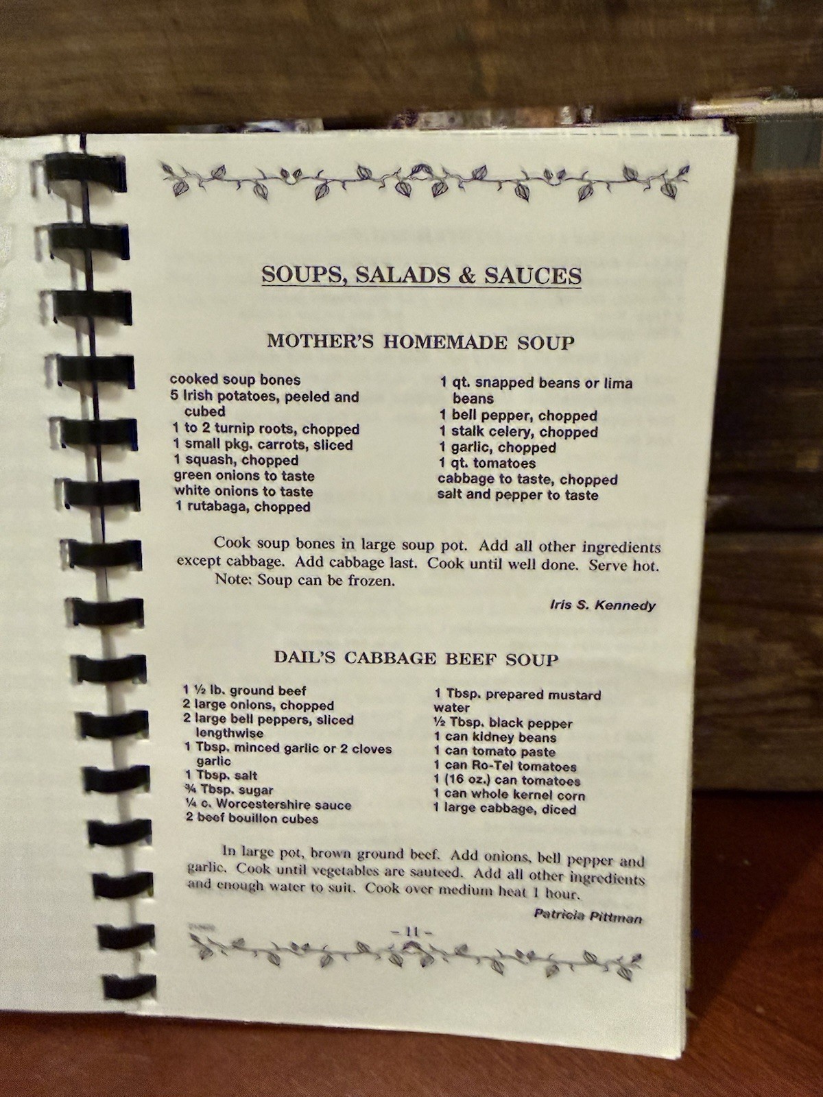 Cookbook Kennedy Family Cookbook Stateline, Louisiana 2002
