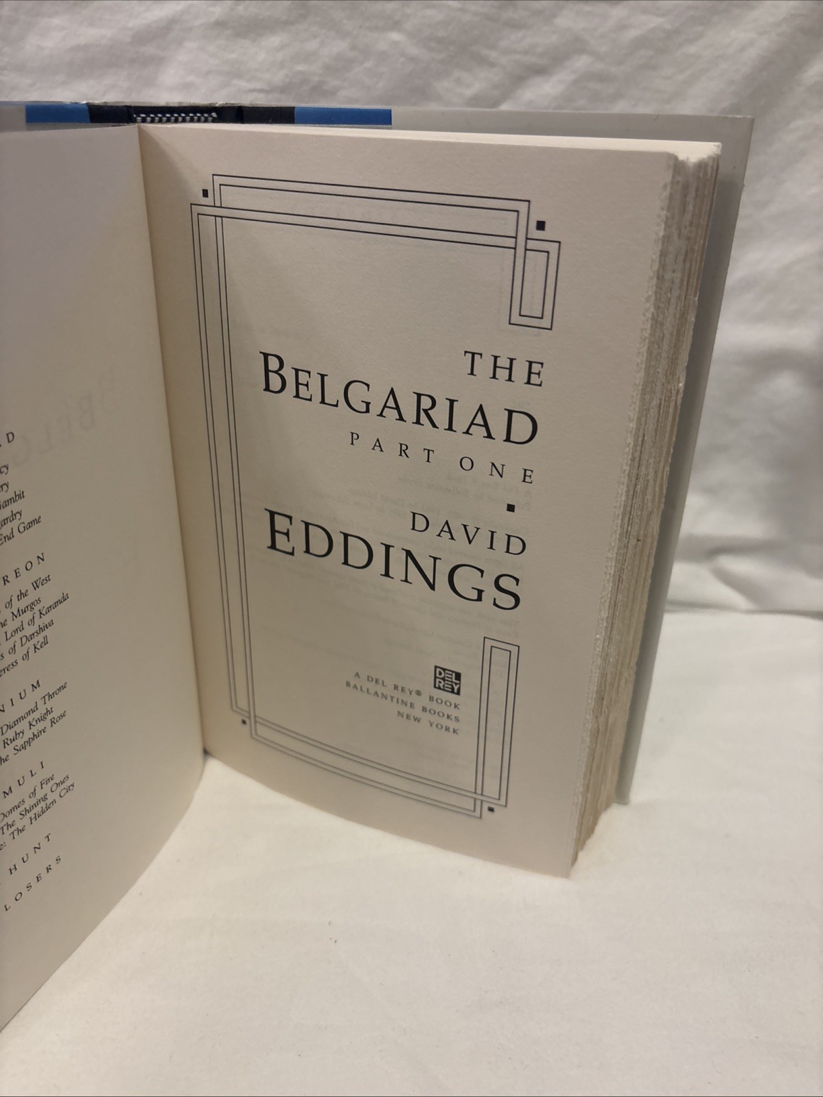The Belgariad – Part One / David Eddings / Del Rey 1995 1st Edition /1st HC DJ