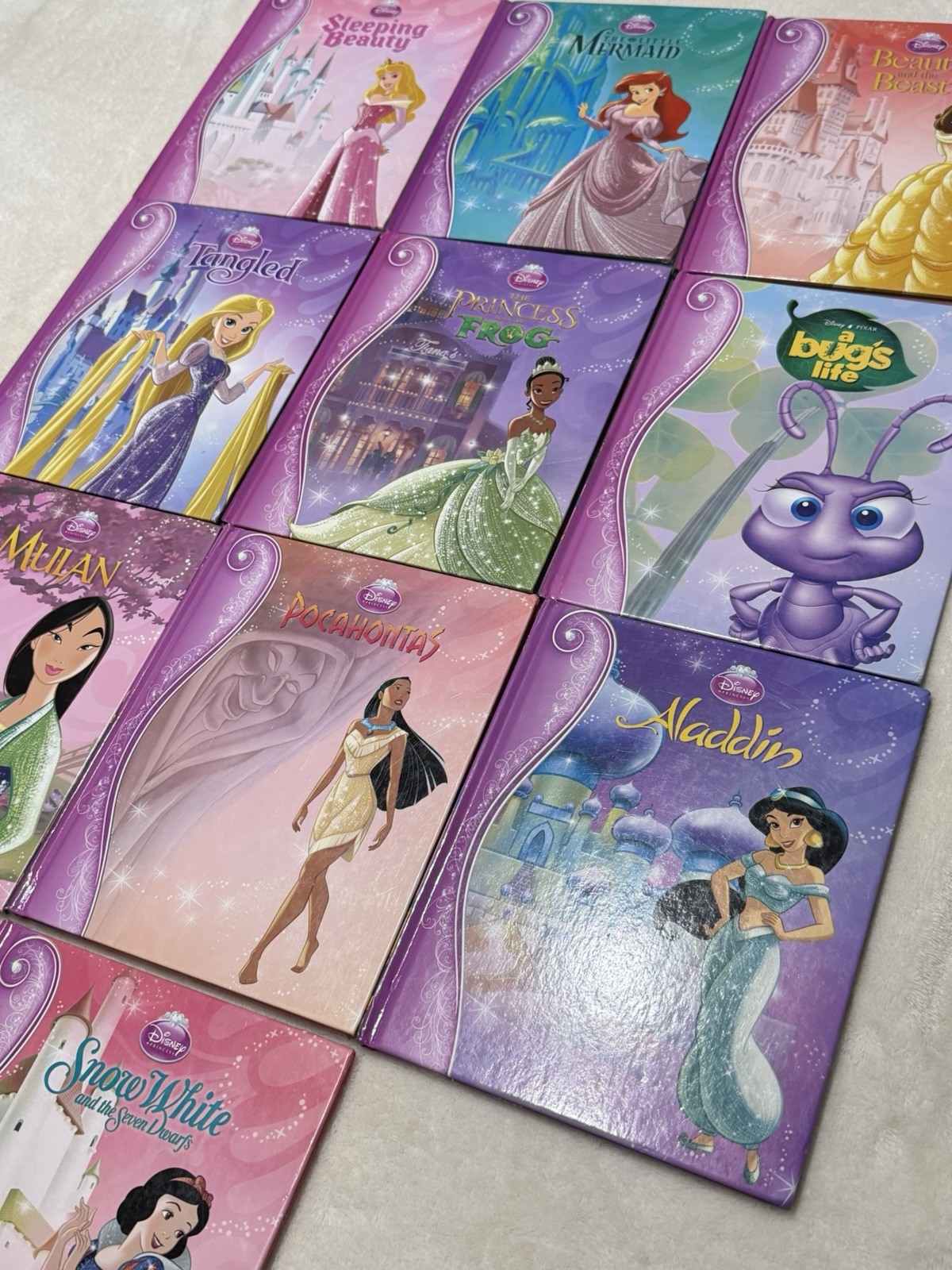 Disney Princess Story Book Library Collection Lot Of 12 Vols 1-11, Missing 2