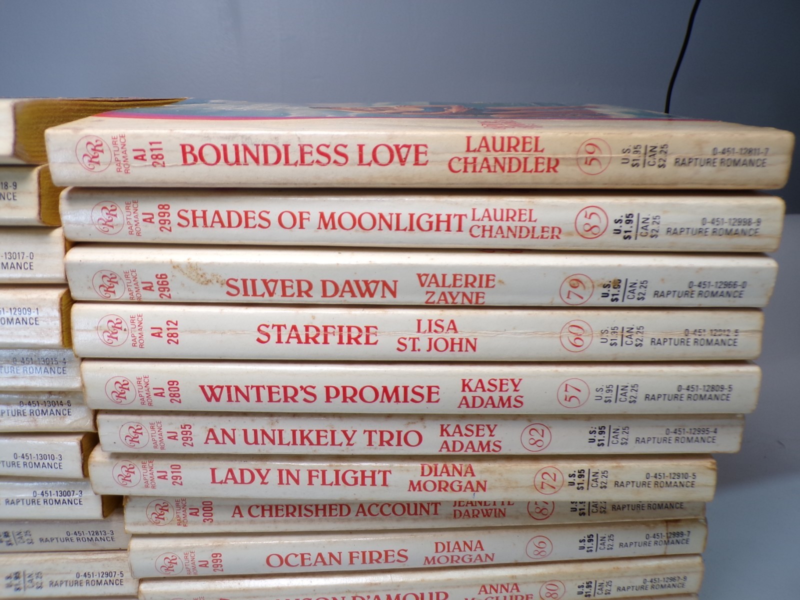 28 Rapture Romance Novels Multiple Titles Authors Numbers Paperback