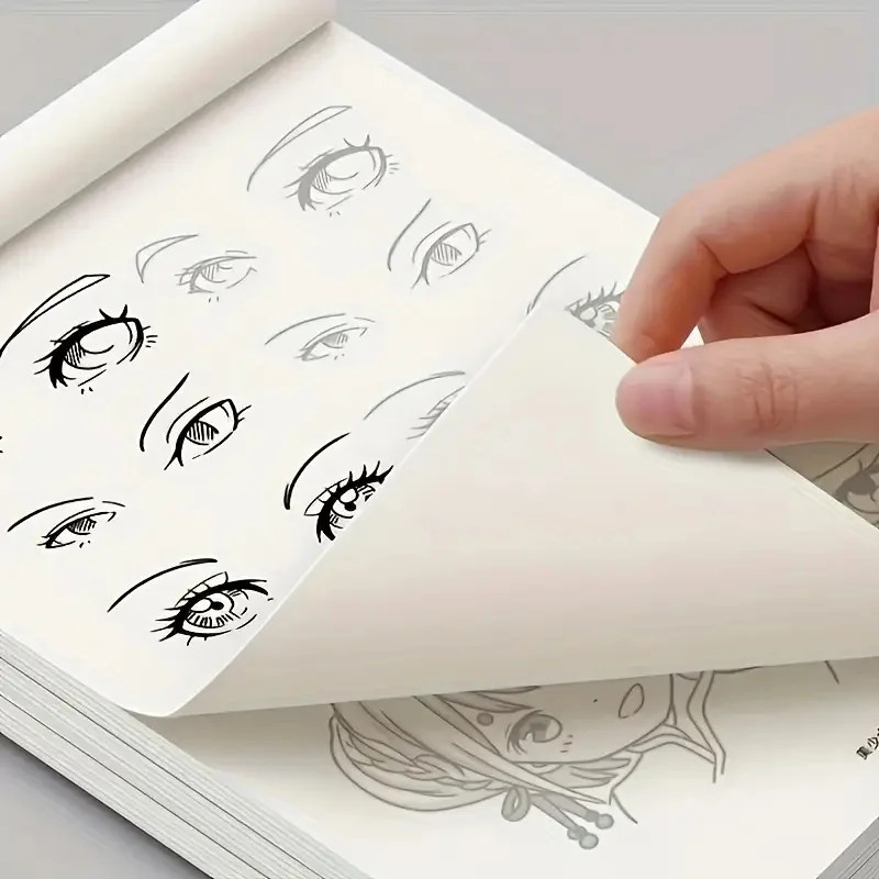 Anime Character Line Art Drawing Book for Beginners – 48 Pages of Simple Hand-Dr
