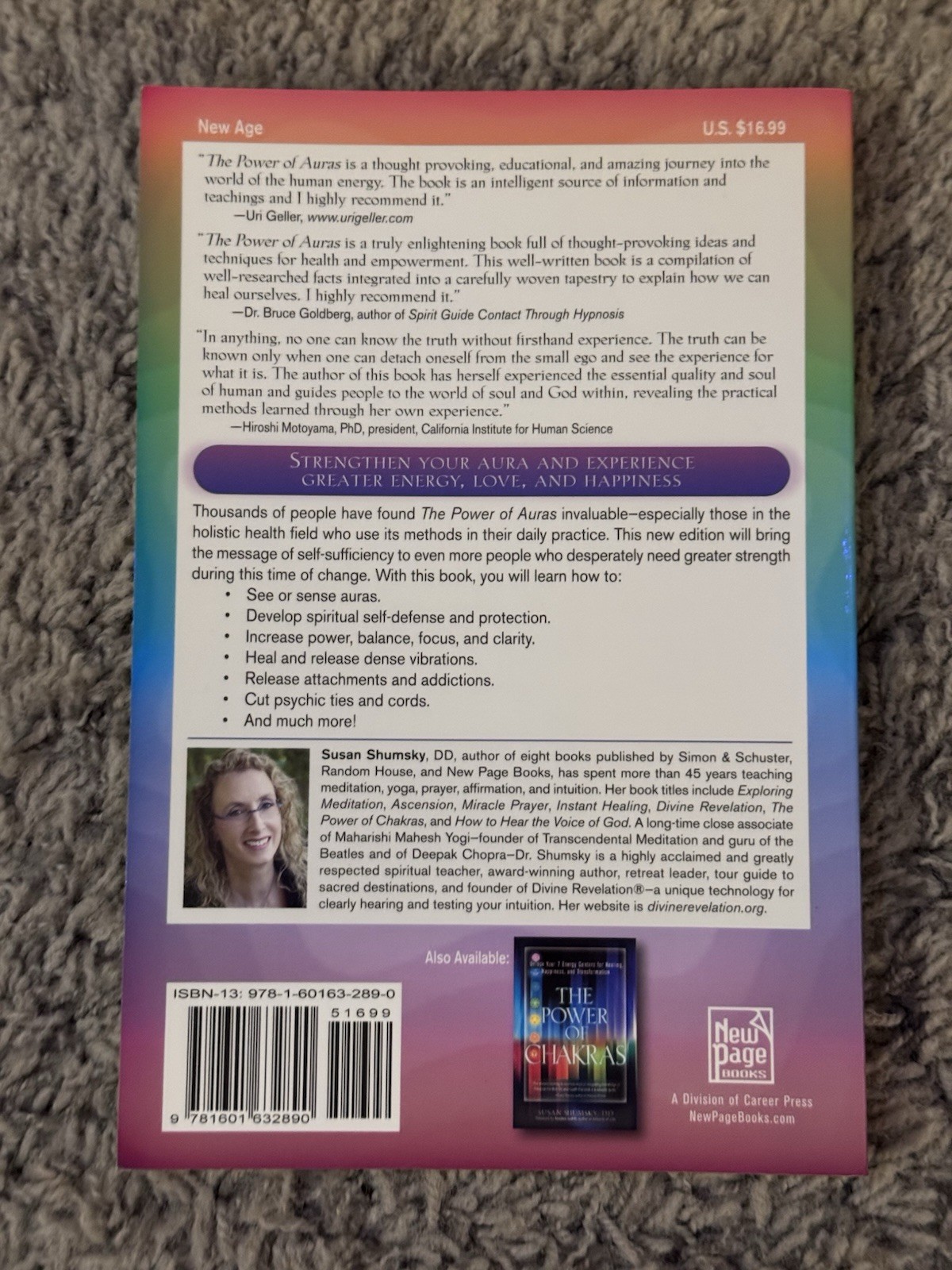 Lot of 2 Aura Books – Energy Healing & Aura Reading – Susan Shumsky, Mark Smith