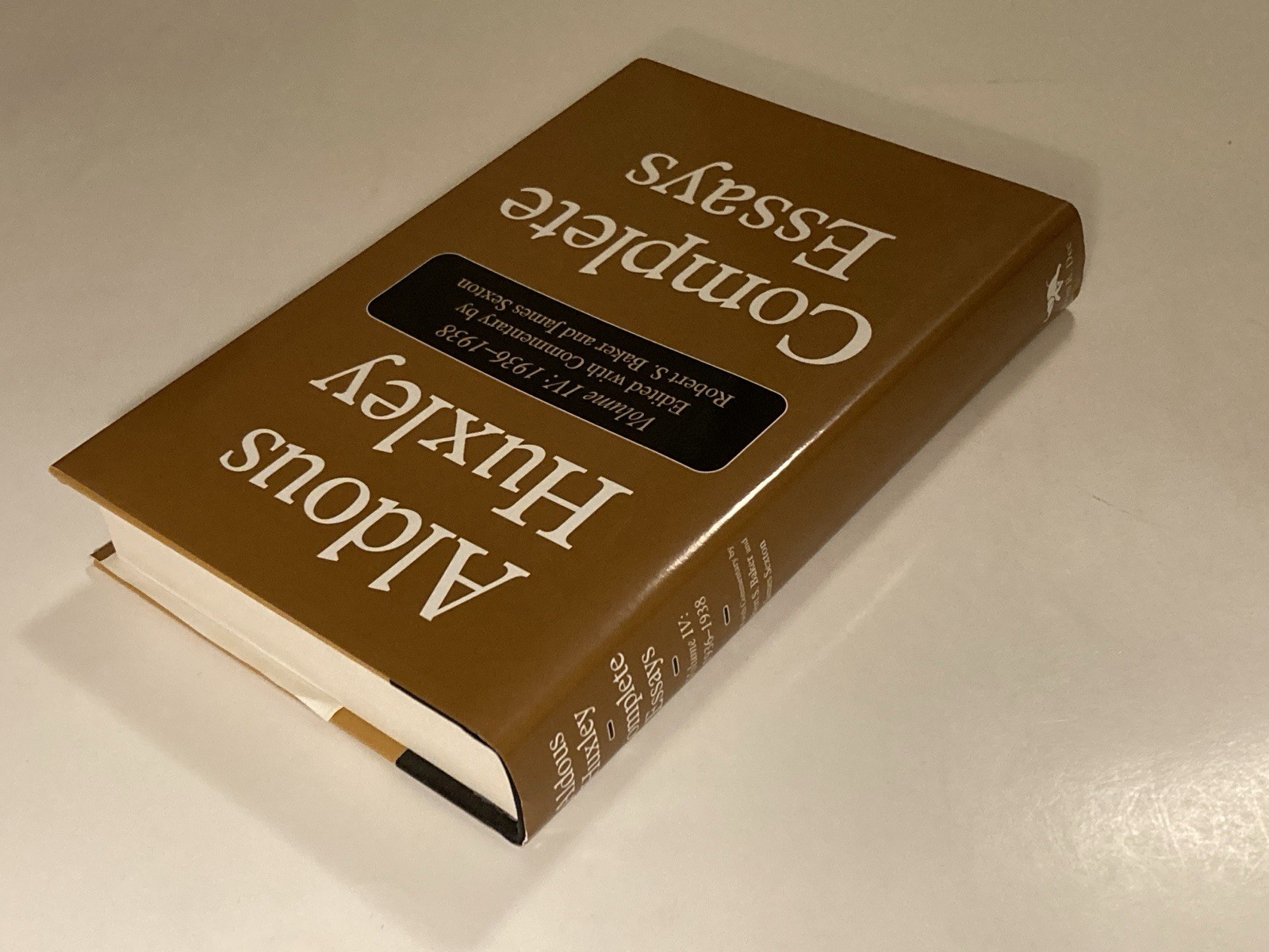 Complete Essays: Aldous Huxley, 1936-1938, Volume IV; 2001 Hardcover, NF / NF