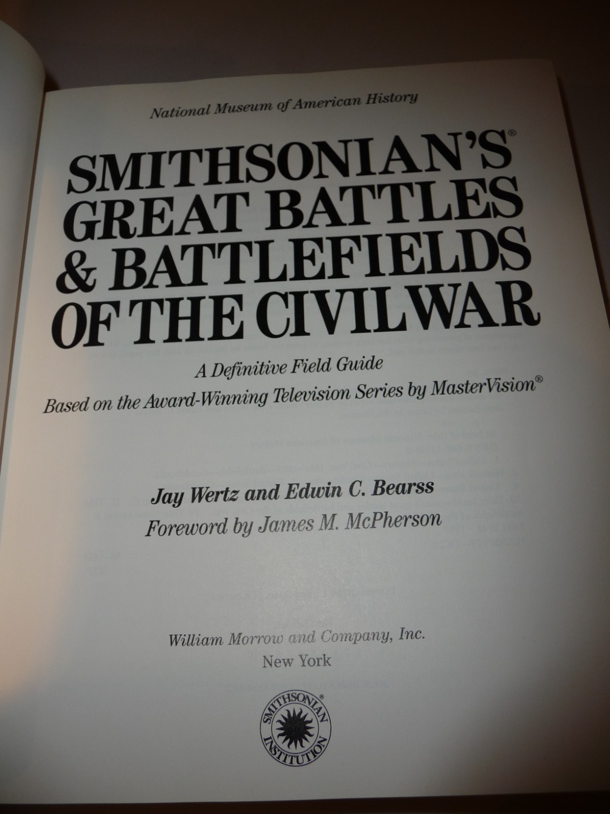 SMITHSONIAN’S GREAT BATTLES & BATTLEFIELDS OF THE CIVIL WAR-Wertz-Free Shipping
