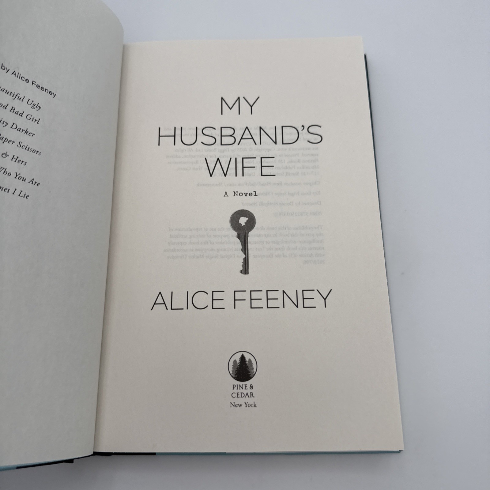 My Husband’s Wife: A Novel by Alice Feeney, 2025 Hardcover, Book Of The Month