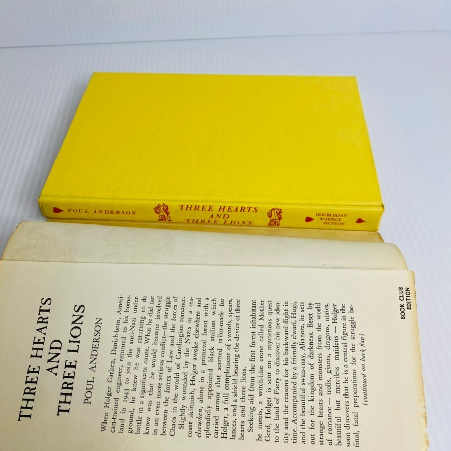 Three Hearts and Three Lions / Poul Anderson / HC/DJ Book Club Edition