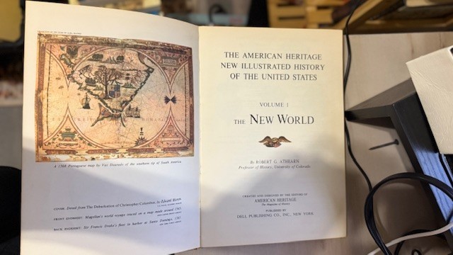 The American Heritage volume 1 The New World by Robert Athearn 1963 homeschool