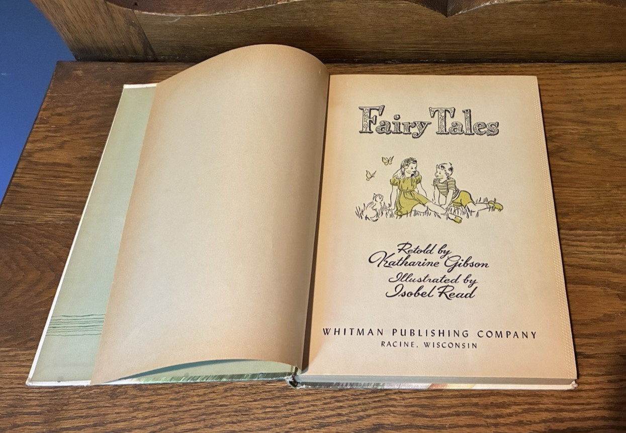 Fairy Tales by Whitman Publishing 1950 LARGE Size Children’s Book