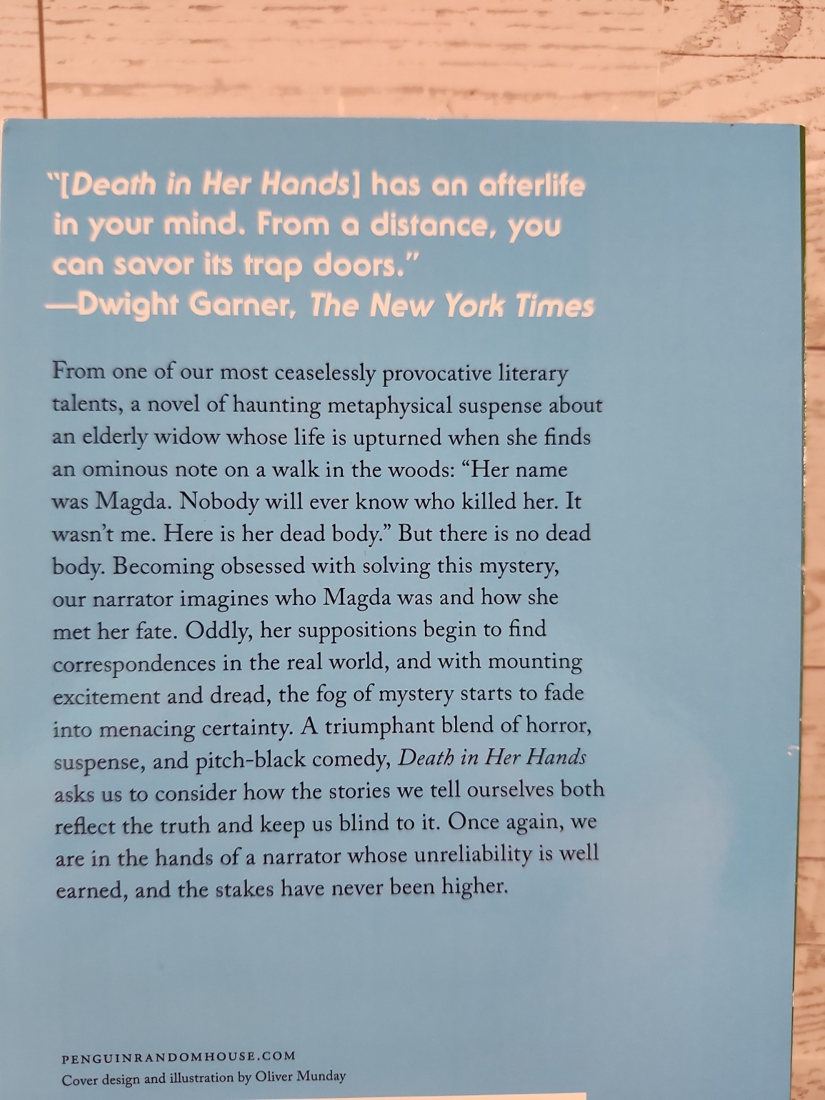Death in Her Hands: A Novel Paperback By Moshfegh, Ottessa Very Good