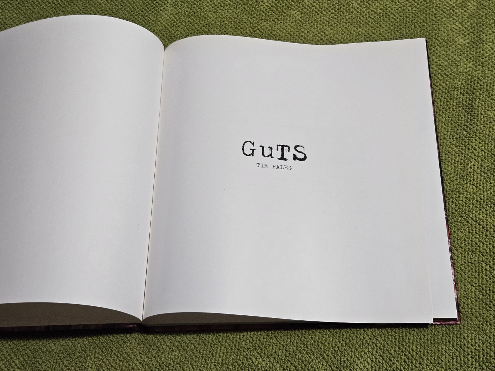 GUTS by Tim Palen RARE Horror/Photography HB Book – Saw Hostel Eli Roth- VF/NM!