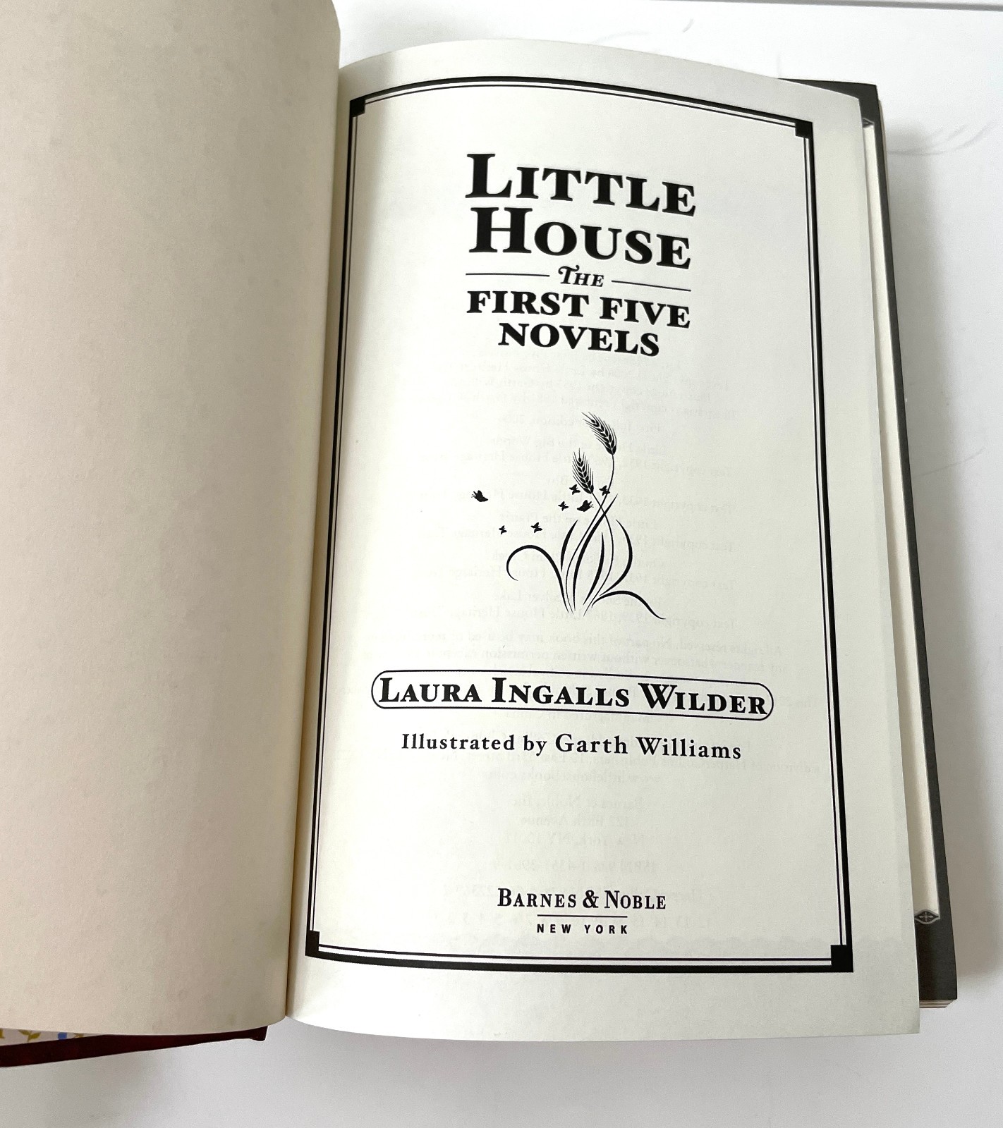 Little House The First Five Novels by Laura Ingalls Wilder – Leather B&N edition