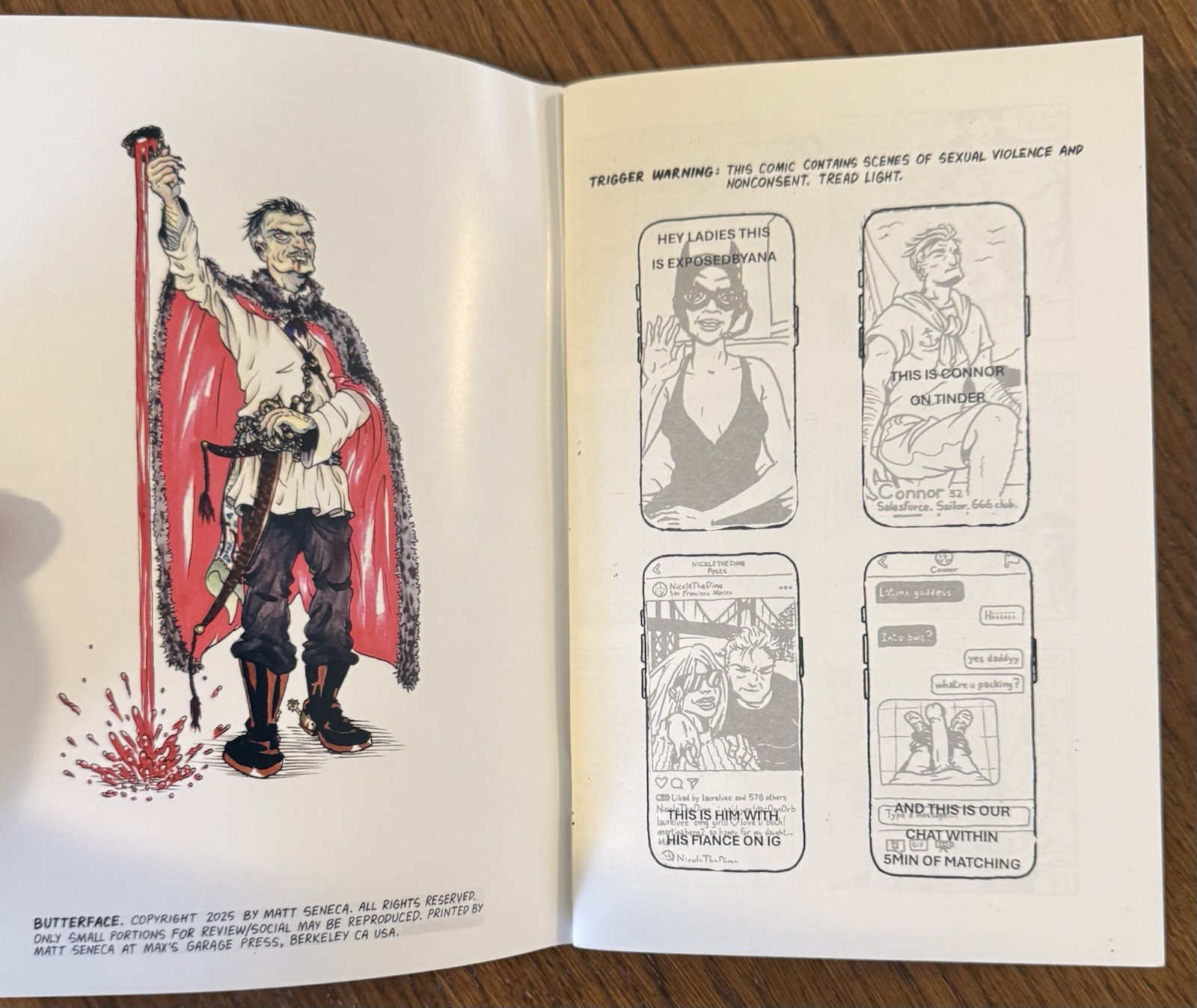 • Matt Seneca: BUTTERFACE • RISOGRAPH ZINE (48-pages)