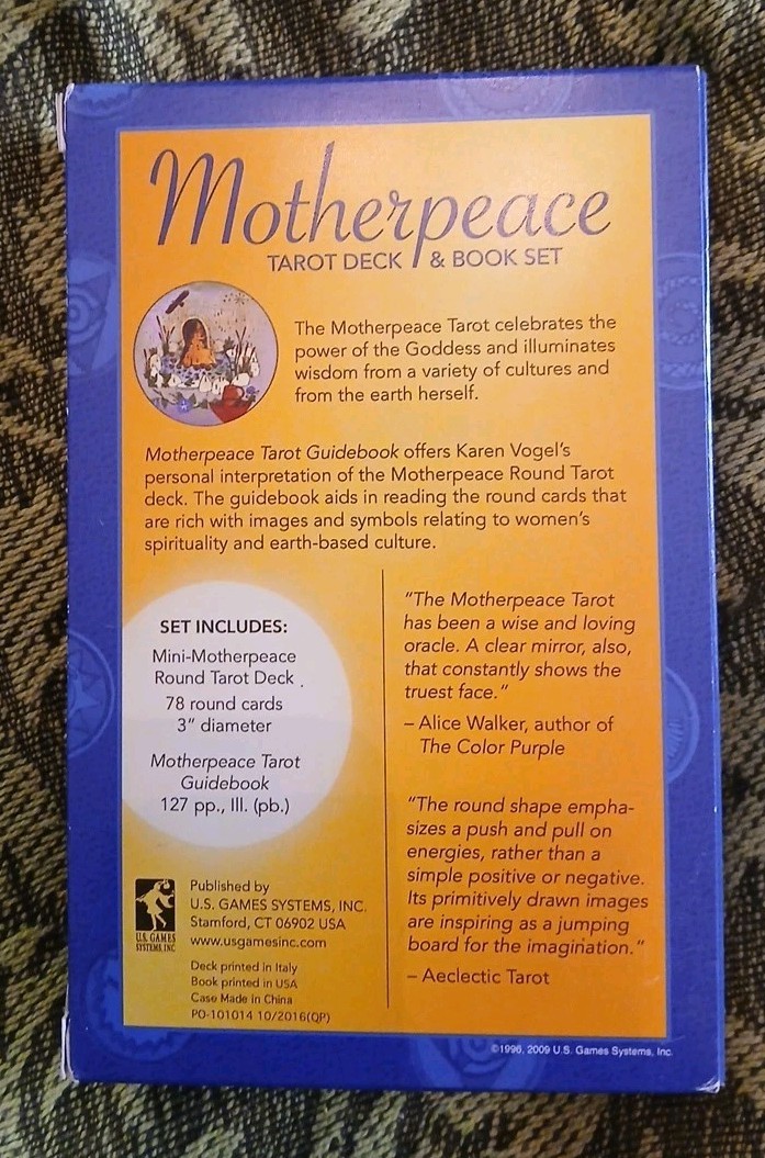 Motherpeace Round Tarot Deck and book set Karen Vogel Vicki Noble
