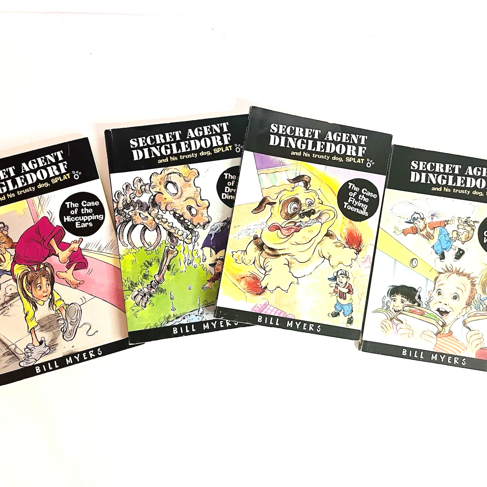The Case of the Flying Toenails Secret Agent Dingledorf Lot 4 Books Bill Myers