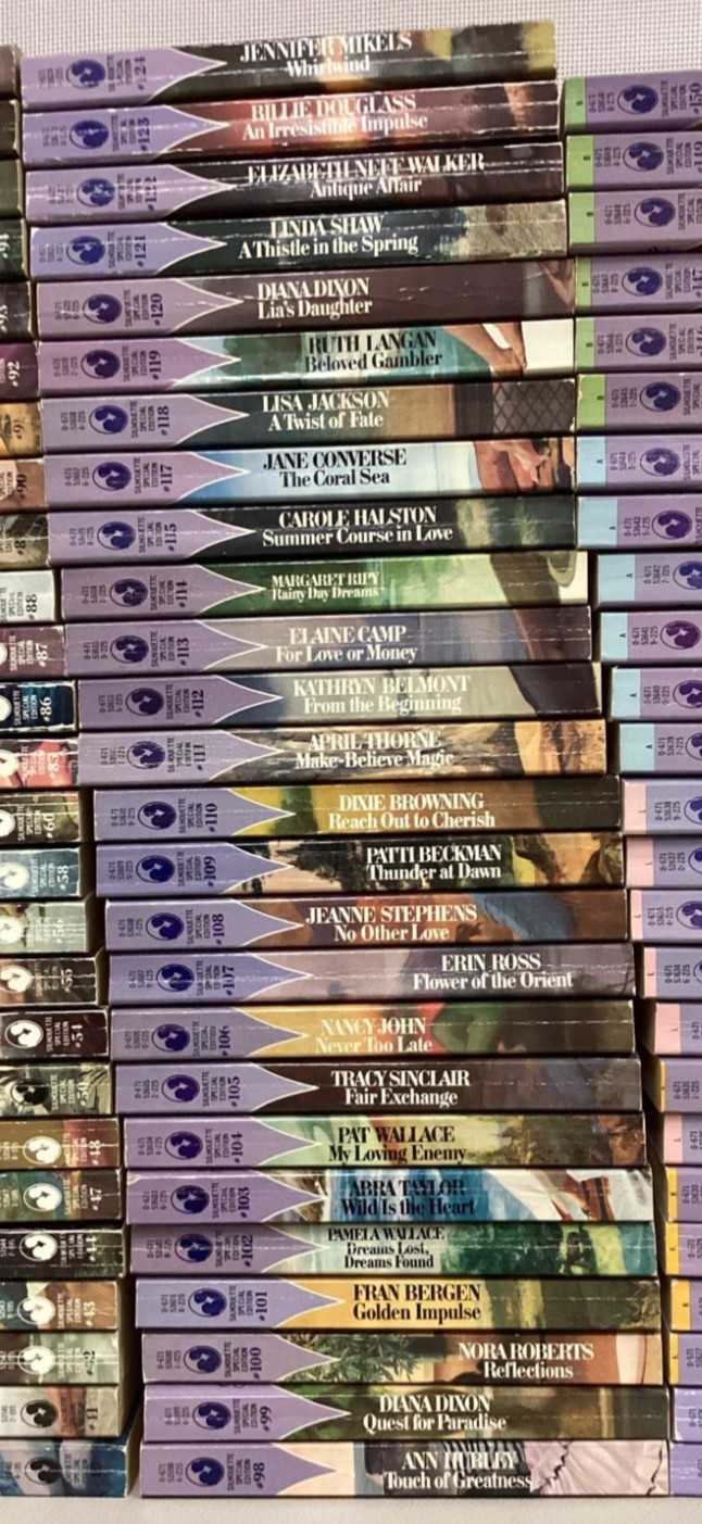 SILHOUETTE SPECIAL EDITION Lot of 103 PB VG #1-150 Vintage Romance Bks 1982-1984