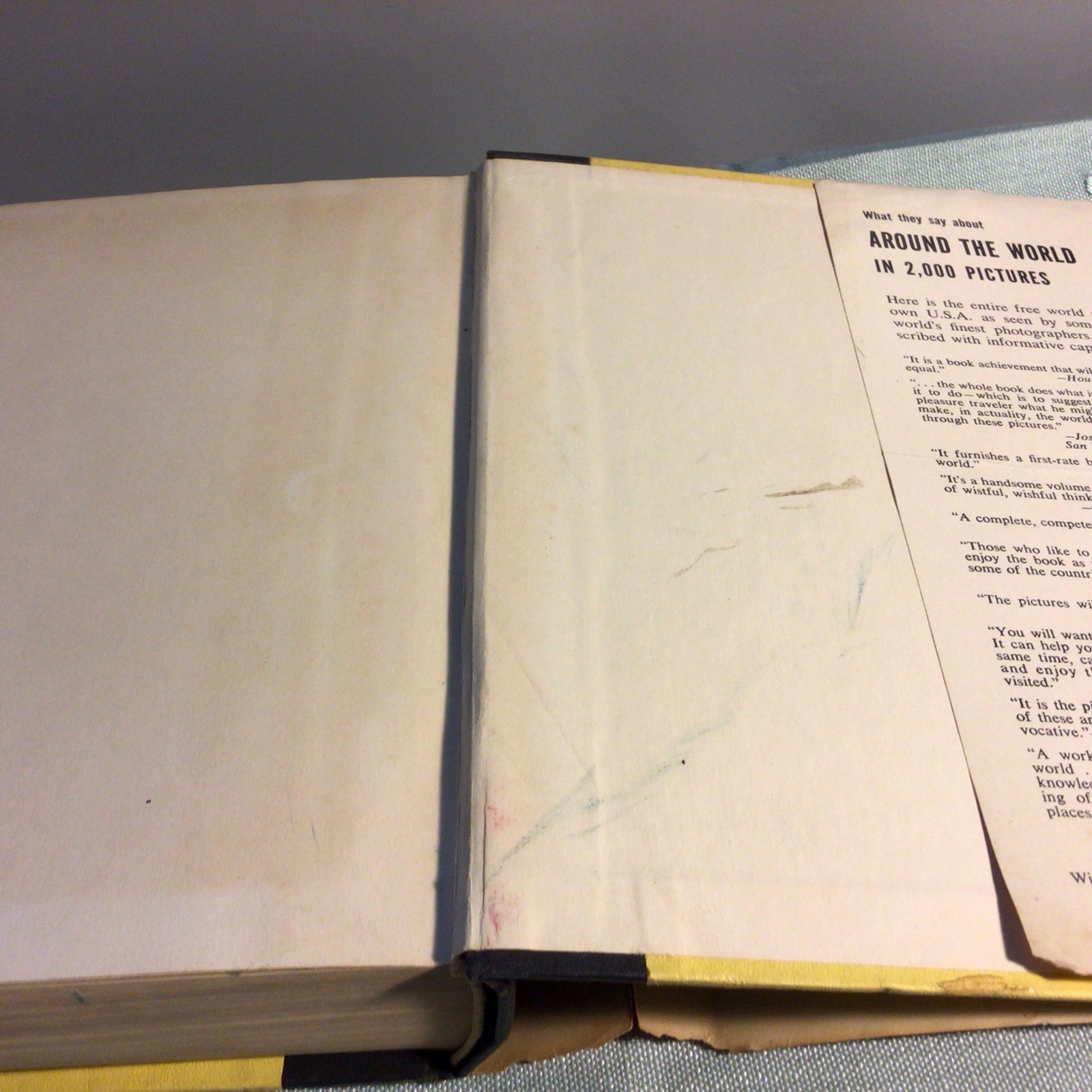 Around The World In 2000 Pictures 1956 Doubleday Hardcover 768 Pages