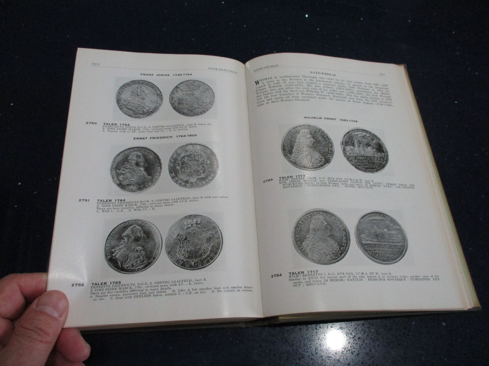 GERMAN TALERS 1700-1800 w/ORIG VALUE SHEET! Book by John S Davenport SIGNED!