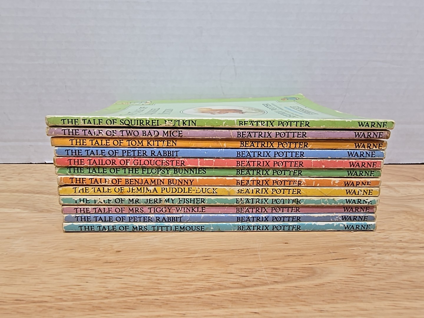 Lot of 12 Vintage Beatrix Potter Books F. Warne & Co Soft Cover Peter Rabbit