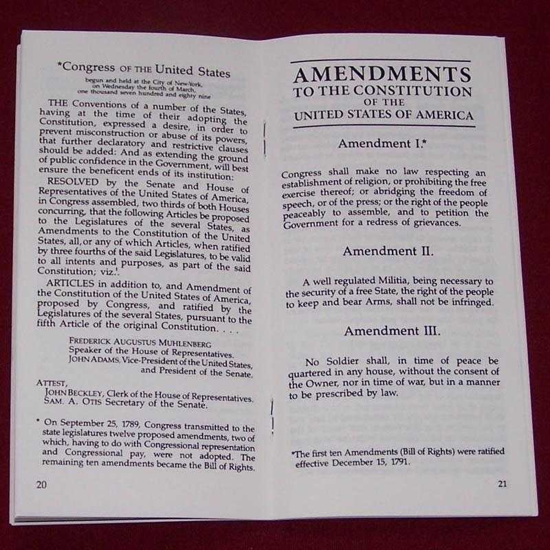 Bulk Lot 100 Pocket Constitutions ~ New United States Constitution Pocket Books