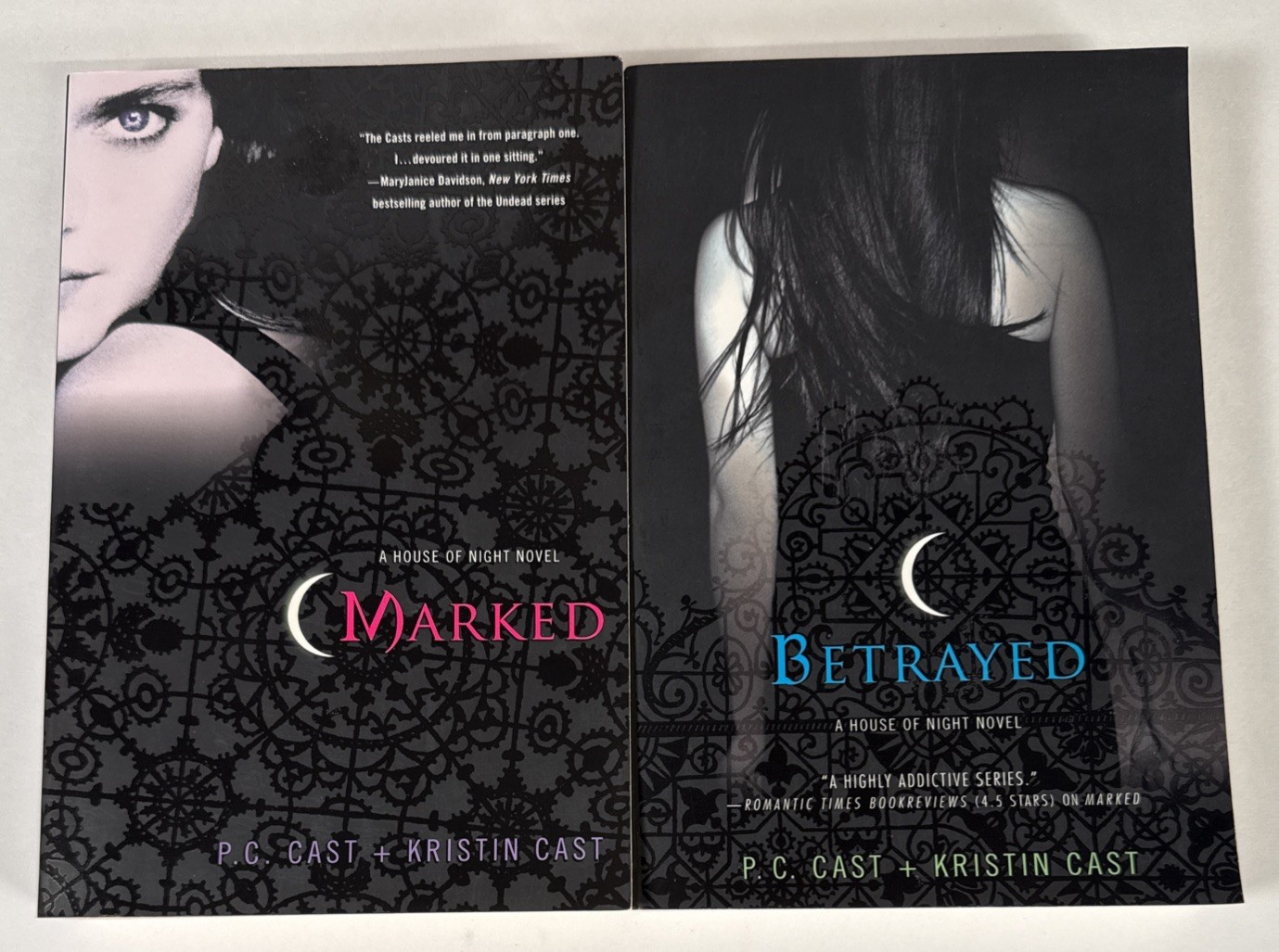 A House of Night Novel Books 1-10 Series by P.C. Cast Kristin Lot 10 HC PB