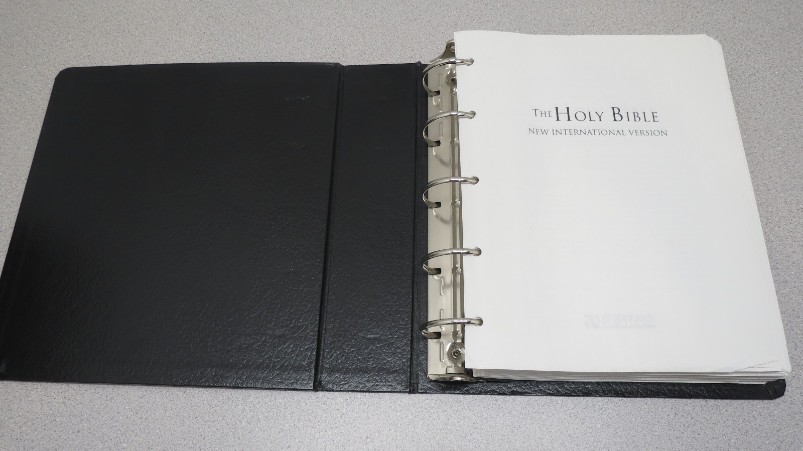 Holy Bible Wide Margin Looseleaf Reference Edition NIV 3-Ring Binder Hendrickson