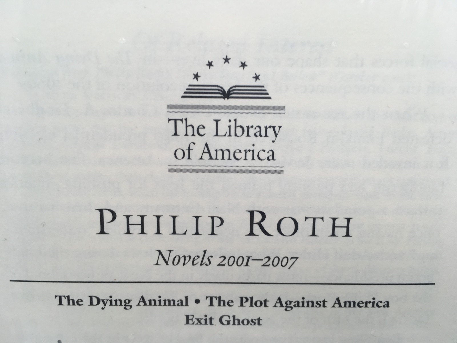SEALED Philip Roth: Novels 2001-2007 Library of America HC Slipcase